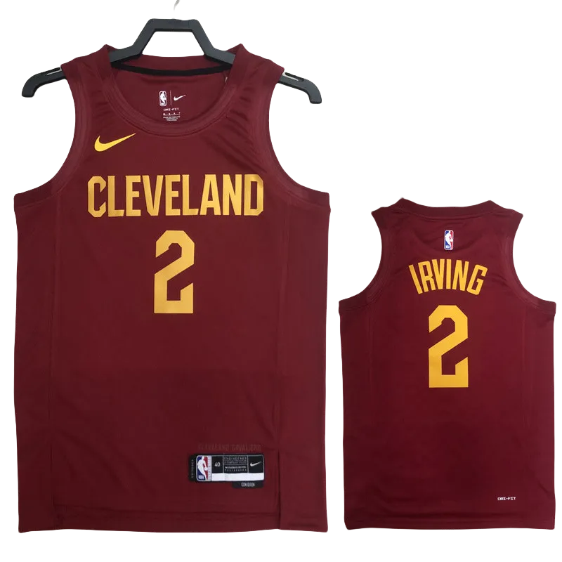 22-23 Cleveland Cavaliers IRVING #2 Red Top Quality Hot Pressing NBA Jersey