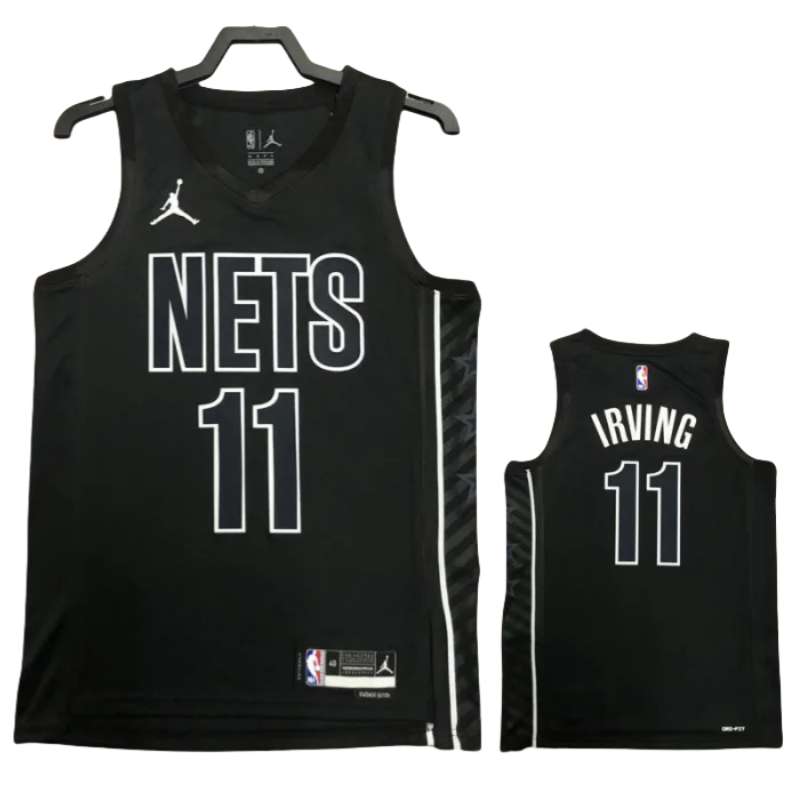 22-23 NETS IRVING #11 Black Top Quality Hot Pressing NBA Jersey (Trapeze Edition)