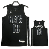22-23 NETS HARDEN #13 Black Top Quality Hot Pressing NBA Jersey (Trapeze Edition)