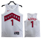 22-23 Raptors McGRADY #1 White Top Quality Hot Pressing NBA Jersey