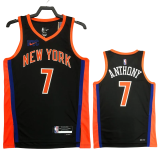 22-23 KNICKS ANTHONY #7 Black City Edition Top Quality Hot Pressing NBA Jersey