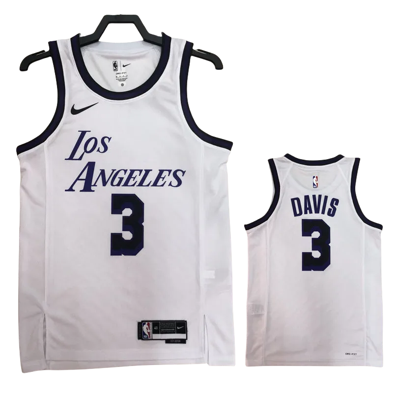 22-23 LAKERS DAVIS #3 White City Edition Top Quality Hot Pressing NBA Jersey