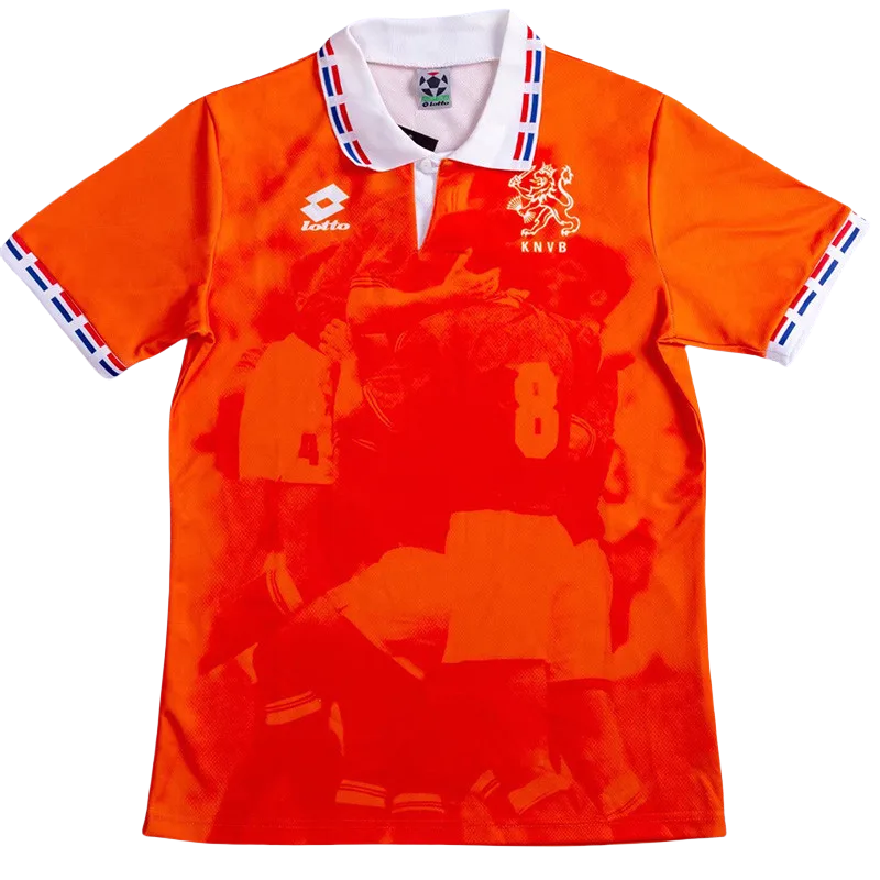 1996 Netherlands Home Retro Soccer Jersey