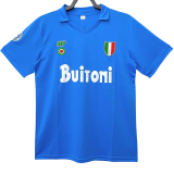 1987-1988 Napoli Home Blue Retro Soccer Jersey