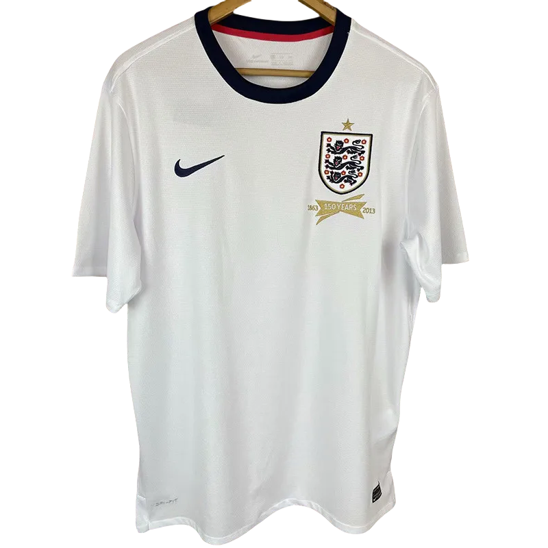 2013 England 150th Home Retro Soccer Jersey
