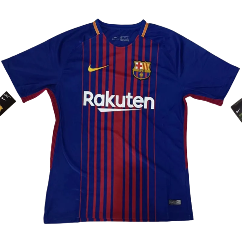 2017-2018 Mens Barcelona  Home Retro Soccer Jersey