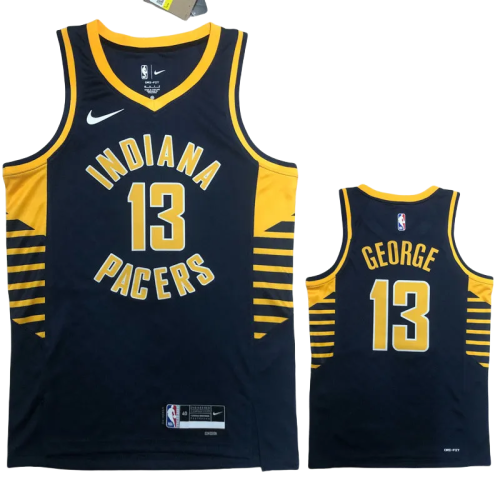 22-23 Indiana Pacers GEORGE #13 Black Top Quality Hot Pressing NBA Jersey