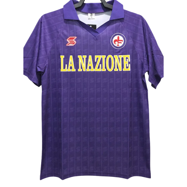 1989-1990 Fiorentina Home Retro Soccer Jersey