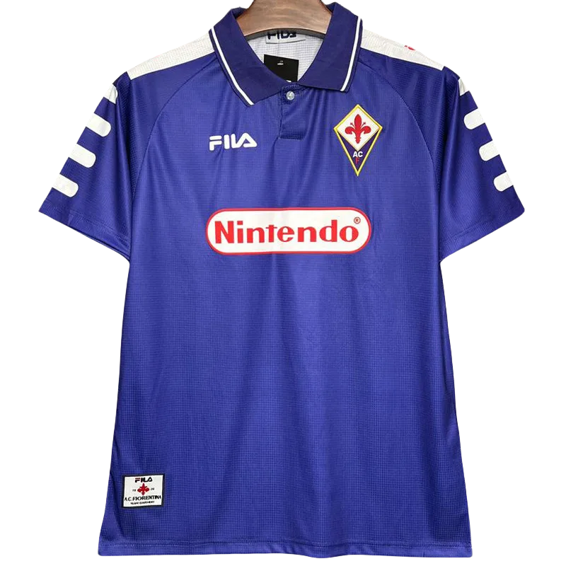 1998-1999 Fiorentina Home Retro Soccer Jersey