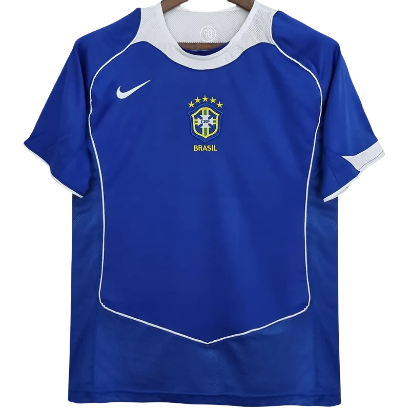 2004 Brazil Away Retro Soccer Jersey