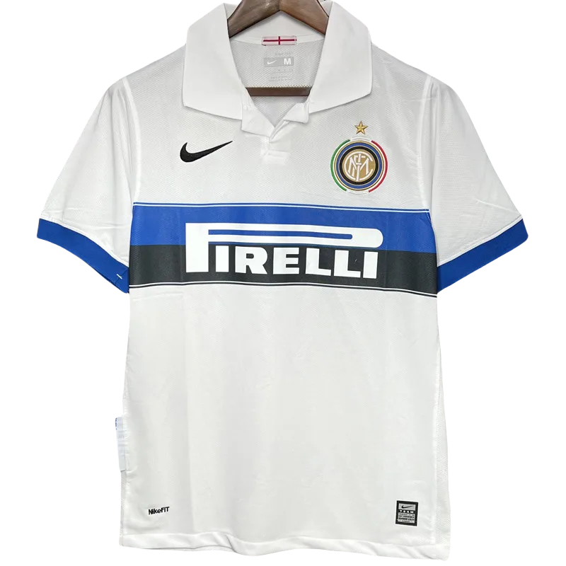 2009-2010 INT Away White Retro Soccer Jersey