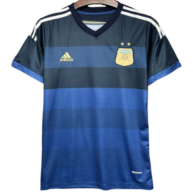 2014 Argentina Away Retro Soccer Jersey