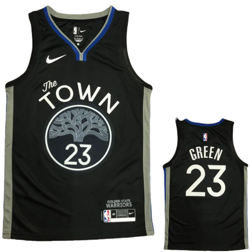 2020 Warriors GREEN #23 Black Grey Top Quality Hot Pressing NBA Jersey
