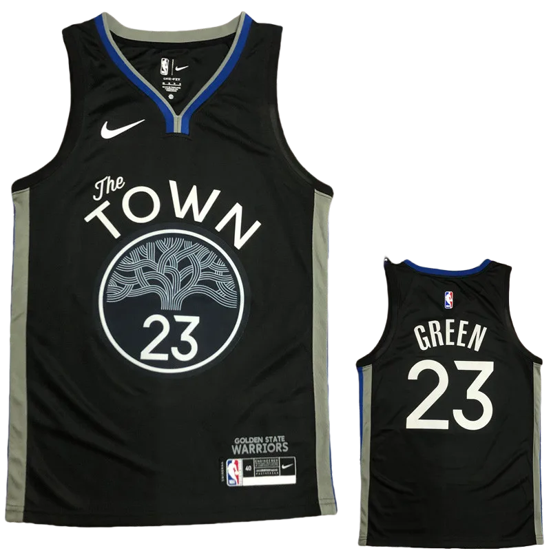 2020 Warriors GREEN #23 Black Grey Top Quality Hot Pressing NBA Jersey