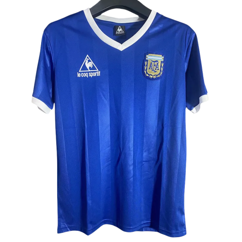 1986 Argentina Away Retro Soccer Jersey