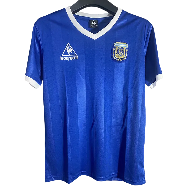 1986 Argentina Away Retro Soccer Jersey