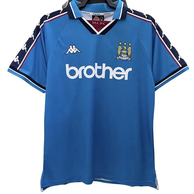 1997-1998 Man City Home Retro Soccer Jersey