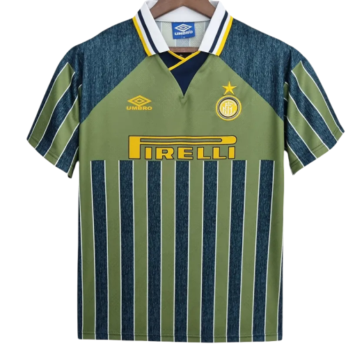 1995-1996 INT Away Green Retro Soccer Jersey