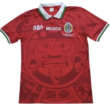1998 Mexico Away Red Retro Soccer Jersey