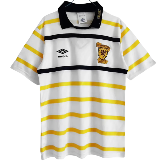 1988-1991 Scotland Yellow White Retro Soccer Jersey
