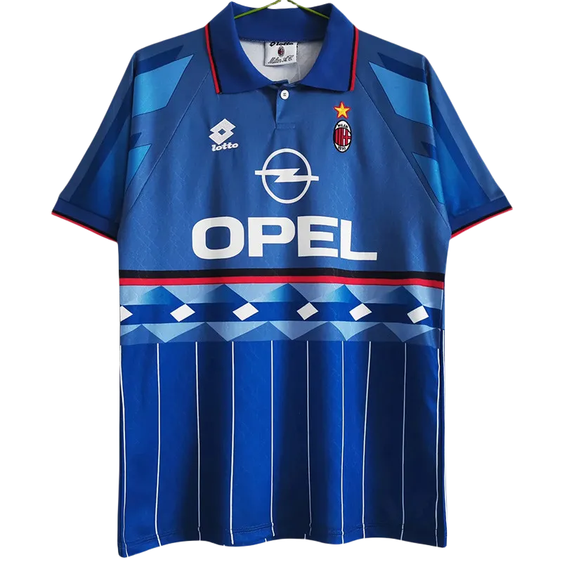 1995-1996 ACM Away Blue Retro Soccer Jersey
