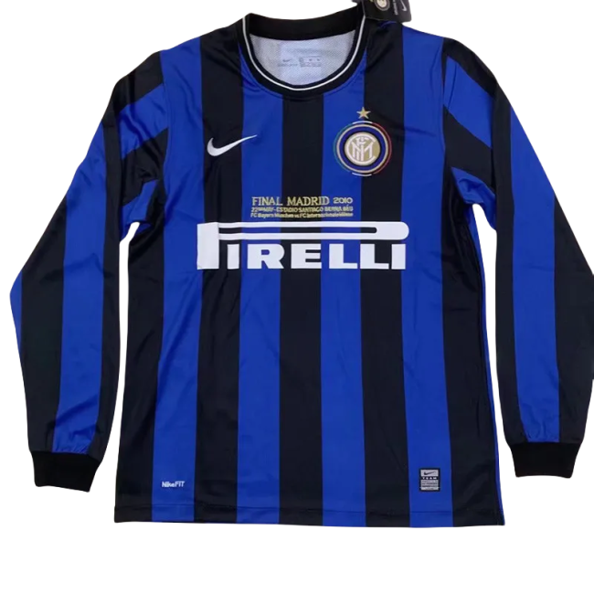 2009-2010 INT Home Long Sleeve Retro Soccer Jersey