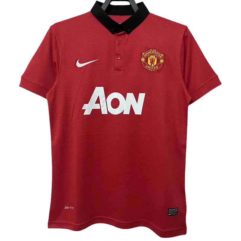 2013-2014 Man Utd Home Retro Soccer Jersey