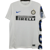 2010-2011 INT Away White Retro Soccer Jersey