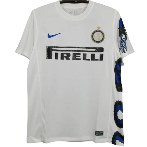 2010-2011 INT Away White Retro Soccer Jersey