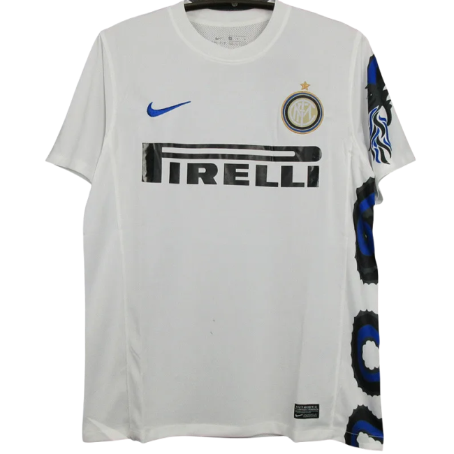 2010-2011 INT Away White Retro Soccer Jersey