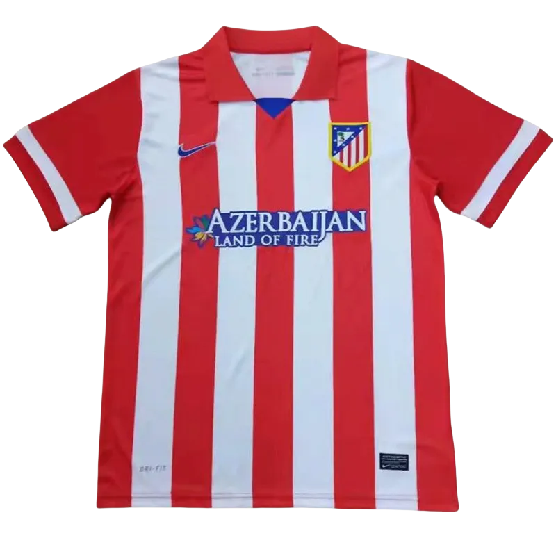 2013-2014 Atletico Madrid Home Retro Soccer Jersey