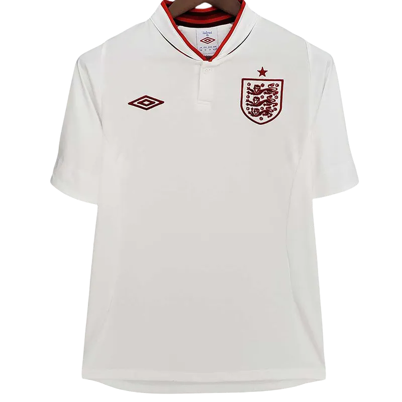 2012 England Home Retro Soccer Jersey