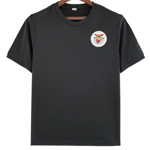 1973-1974 Benfica Black Retro Soccer Jersey