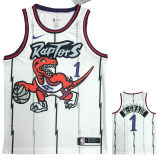 Raptors McGRADY #1 White Retro Top Quality Hot Pressing NBA Jersey
