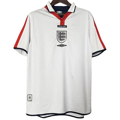 2004 England Home Retro Soccer Jersey