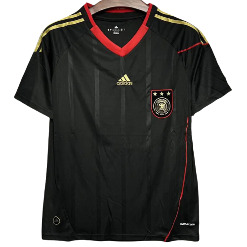 2010 Germany Black Retro Soccer Jersey