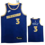 22-23 WARRIORS POOLE #3 Blue Top Quality Hot Pressing NBA Jersey (Retro Logo)