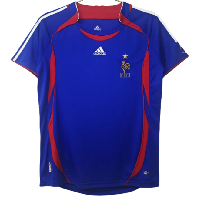2006 France Home Retro Soccer Jersey