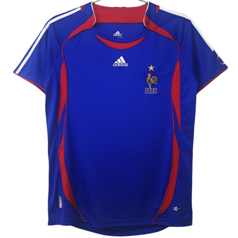 2006 France Home Retro Soccer Jersey