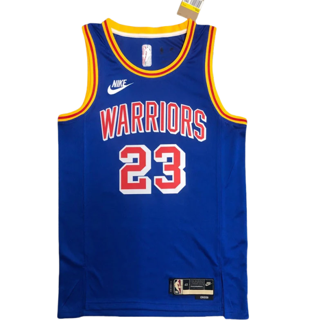 Warriors GREEN #23 Blue 75th Anniversary Retro NBA Jersey