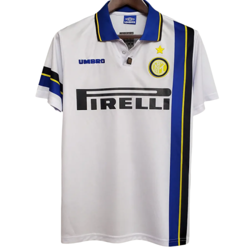 1997-1998 INT Away White Retro Soccer Jersey