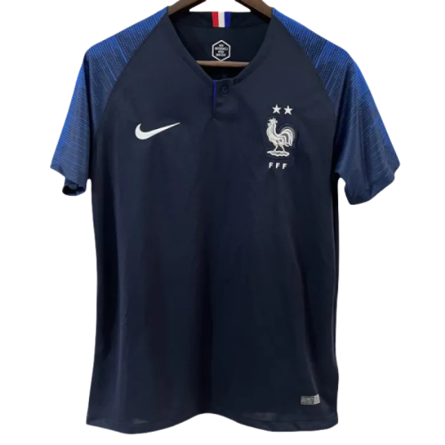 2018 France Home Retro Soccer Jersey