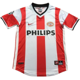 1998 PSV Home Red White Retro Soccer Jersey