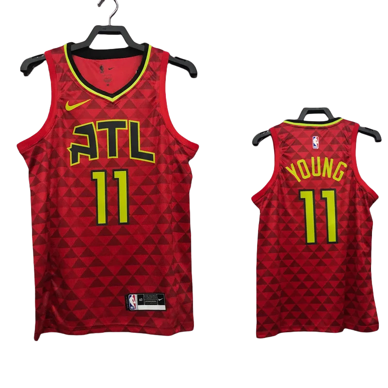 HAWKS YOUNG #11 Red Top Quality Hot Pressing NBA Jersey