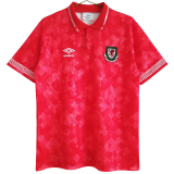 1990-1992 Wales Home Retro Soccer Jersey