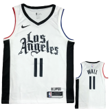 CLIPPERS WALL #11 White Top Quality Hot Pressing NBA Jersey