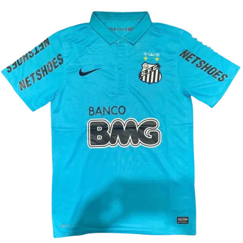 2012-2013 Santos FC Blue Retro Soccer Jersey
