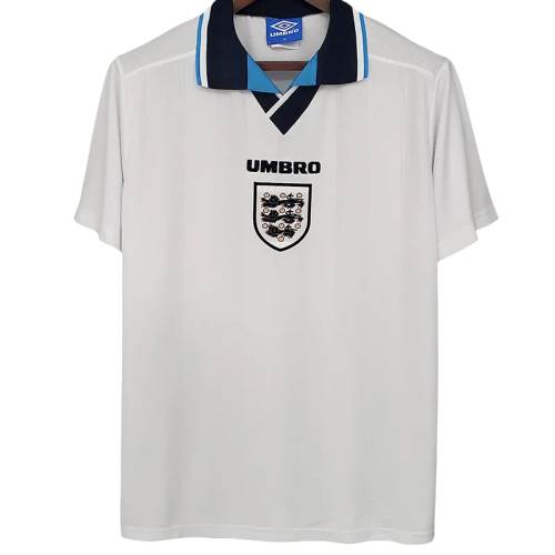 1996 England Home Retro Soccer Jersey