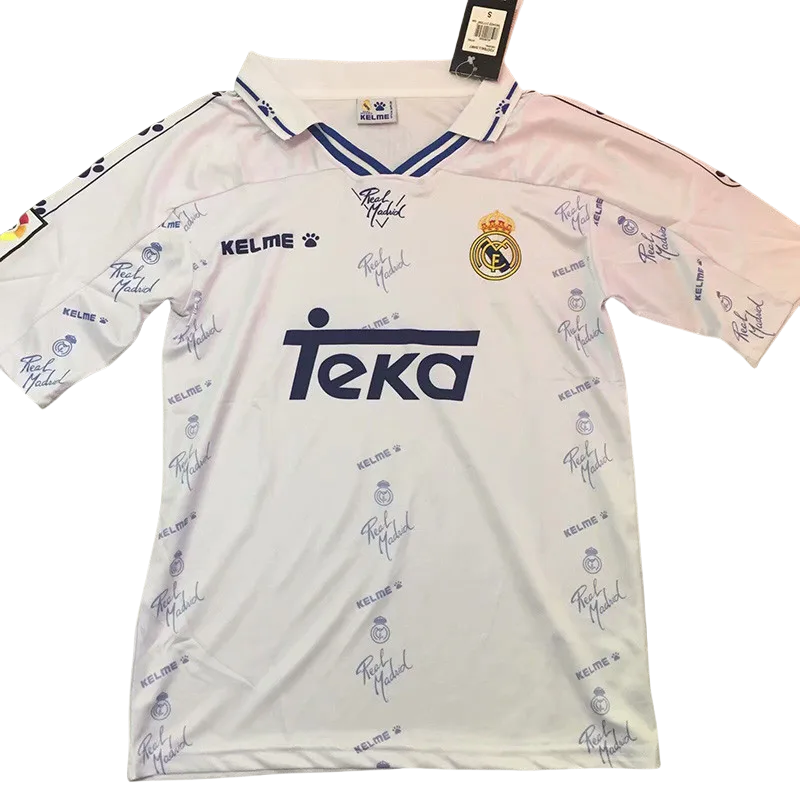 1994-1996  Real Madrid  White Retro Soccer Jersey