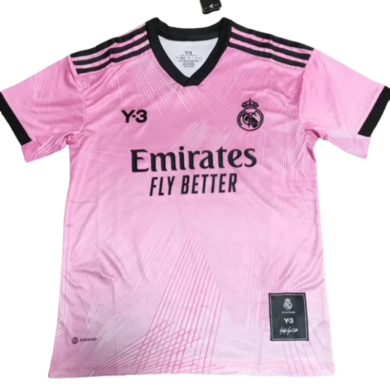 2022Real Madrid  Y-3 Pink GoalKeeper Fans Soccer Jersey